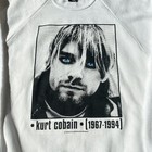 Vintage 90s Nirvana Kurt Cobain Sweater L Memorial 1995 Grunge Rock Band Rare