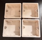 Lot Of 4 - Wall Switch Box Electrical Outlet Mount 86 Type Single Gang