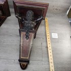 Pair Large Figural Atlas Wall Brackets Corbels Shelves Maitland Smith Style