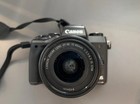 Canon Eos M5 Mirrorless Digital Camera With 15-45mm Lens   Charger   Batt 