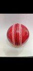 Red Cricket Ball Leather Entirely Hand Stitched  5 5oz For 40 Overs Free Us Ship