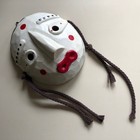 Small Hand Carved And Painted Folk Art Wooden Mask Japan