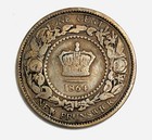 1864 New Brunswick Canada Victoria One Cent Coin