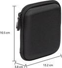 Small Hard Shell Portable External Hard Drive Carrying Case