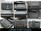 Camera Replacement Skin Cover Leather W video Instr   canon New F-1    From Japan