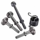 5 Pcs 0 401  Shank Smoothing Pneumatic Air Hammer Chisel Bits Set