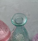 Decorative Hammered Glass Bottle Bud Vase Stopper   6 75 X 2 5   Color Choice
