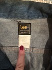 Vintage Lee Storm Rider Style Denim Trucker Jacket Usa Distressed Mens M