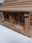 Primitive Vtg Wooden Cabin Rustic Handmade