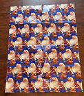Vintage Christmas Wrapping Paper 2 6  X 3 x4  Sheet Santa
