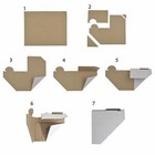 48 Pack Adjustable Cardboard Corner Protectors  Fits 1   1 5  And 2 1  Frames