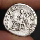 Emperor Hadrian Denarius 136ad Ancient Roman Empire Silver Coin Winged Victory