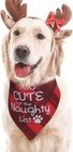 2 Packs Christmas Dog Bandanas Funny  Dog Christmas Scarf   Pets Christmas Plaid