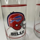 Vintage 1980s Buffalo Bills Mobil Glasses Collectible 16oz Set Of 4