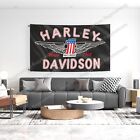 Harley Davidson Flag Banner 3 X 5 Ft Usa Flag Wings With Grommets Free Shipping