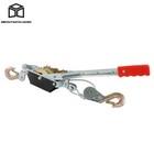 Come Along 2 Ton Winch Ratchet Dual Gear Power Puller W 2 Hooks Steel Cable
