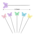 200 Pcs Colored Sewing Pins Flat Head Straight Pins With Storage Box  Butterf   