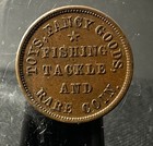Oswego New York M l Marshall Toys Fancy Goods Fishing Tackle   Rare Coin Unc