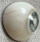 Very Rare Vintage Wwii Hand Painted Prosthetic Human Glass Eye