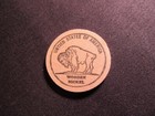 Traverse City  Michigan Wooden Nickel Token - Factory Furniture Wood Nickel Coin