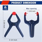 Workpro 16pc Spring Clamp Set 3-3 8  Nylon Spring Clamp With Adjustable Jaw Pads
