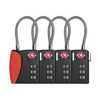 Tsa Approved Cable Luggage Locks - 3 Digit Combination Padlocks  Travel Suitcase