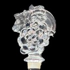 Mikasa Crystal Wine Bottle Stopper Austrian Grape Cluster Fruit Collection Nwot