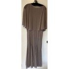 Alex Evenings Dress Gown Woman   s Size 8 Elegant Formal Chiffon Cape Mother Bride