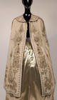 Antique 19th C Ottoman Cape W Rich Metallic Gold Detailing   Turquoise Beading