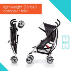 3dlite Convenience Stroller  Black     Lightweight  With Aluminum Frame  Large Sea