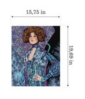 Orchidea Needlepoint Canvas For Halfstitch Without Yarn After Gustav Klimt- P   