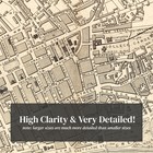 Old Map Of Glasgow 1851 - Vintage Scotland Art Wall Decor Pr