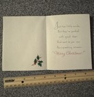 Vintage Christmas Card Pretty Lady Girl On White Reindeer Unused Unsigned