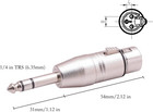 1 4 To Xlr Adapter 4 Pack  1 4  Trs To Xlr  2 Pair   2pcs Male To Male And 2pcs