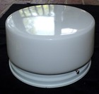 Vintage White Glass Round Art Deco Style Celling Light Fixture