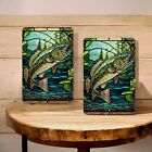Bass Fish Metal Wall Sign 8x12 Inch Rustic Decor For Fishing  Outdoor Enthusiast
