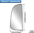 For Dodge Ram 1500 2500 3500 Drive Side Towing Mirror Spotter Lower Glass 10-16