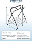 Folding Saddle Rack 1 2 Pack Freestanding Horse Saddle Stand With Storage Shelf