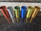 Vintage Perma Hues Glasses Aluminum Drinking Tumblers Cups 1950-1960   s Set Of 6