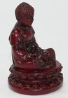 Feng Shui 2  Red Meditating Buddha Figurine Peace Luck Statue Paperweight Gift