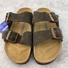 Birkenstock Arizona Mocha Suede Leather Soft Footbed Sandals - Select Size
