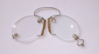 Vintage Antique Pair Of Folding Pince-nez Spectacles Eyeglasses