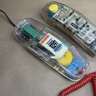 Vintage 90   s Clear Transparent Phone 43-371a Retro Pop Art Untested Telephone
