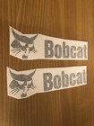 Bobcat Skid Steer 9    Decal Sticker Vinyl   set Of 2 - Black