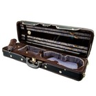 Professional Violin Oblong Rectangular Case 4 4 Size 4 Bow Holders 4 4 Full Size
