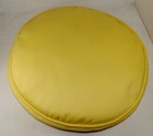 Vintage 1950s 1960s Round Yellow Pillow Mid Century Modern Atomic Era Mcm