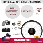 28   Ebike Rear Wheel 1000w Electric Bicycle Hub Motor Conversion W  Lcd Kit 48v