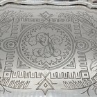 Antique Russian Silver Tray Floral Design By Itska Lozinsky Moscow 1892