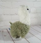 New  Fuzzy Alpaca Plush Toy Kids Stuffed Animal Toy Llama Doll 9  Green   White