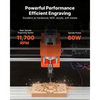 Uimoso Cnc Router Machine 60w 3-axis Wood Engraving Tool With Offline Controller